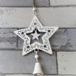 White Metal Star Decoration